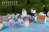 20sets free shiping 4options 4colors tiny castles fairy decorative DIY garden and home desk artificial resin miniatures cottage accessory