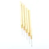 5pcslot Wooden Handle Pulling Needle Micro Rings Loop Hair Extension Hair Tools For Human Hair Wigs8304439