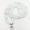 SN1204 Modedesign Damen Wickelarmband 108 Mala Yoga Halskette Natürliche Opalperlen Balance Armband Bestes Geschenk für Mädchen