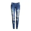 Großhandel- Mode Hosen Jeans Frauen Loch Stretch Baumwolle Ripping Jeans Skinny Jeans