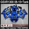 RIZLA azul 8gifts Para SUZUKI Hayabusa GSXR1300 08 15 GSXR-1300 14MY22 GSXR 1300 GSX R1300 08 09 10 11 12 13 14 15 Kit de Carenagem TOP RIZLA azul