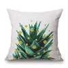 moderne botanique housse de coussin plante nordique chaise canapé jeter taie d'oreiller feuille feuilles cactus almofada plante ananas cojines