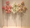 1 Meter Long Artificial Simulation Cherry Blossom Flower Bouquet Wedding Arch Decoration Garland Home Decor For Free Shipping