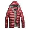 Partihandel - Hee Grand 2017 Ny Mode Solid Stripe Vinter Parka Jackor Män Vindskyddad Hooded Warm Overcoat MWM516