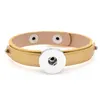 Snap Button Bracelets Fashion NOOSA chunks Leather Bracelets Ginger Snap Jewelry Charms Fit 18mm Noosa Chunk Snaps Jewelry