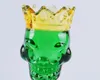 Crown bubble glass bongs accessories Glass Smoking Pipes colorful mini multi-colors Hand Pipes Best Spoon glas