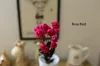 Venta al por mayor Real Touch Spring Feel Vivid PE Roses con 15Heads Bouquets para Home Garden y coronas de bodas Mostrar decoraciones de festivales