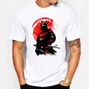 herrmode kortärmad samurai warrior t-shirt harajuku roliga t-shirts hipster oneck coola toppar