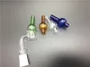 Universal Colorful glass bubble carb cap round ball dome for XL thick Quartz thermal banger Nails glass water pipes, dab oil rigs