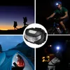 Lampade a testa Lampada a LED Torcia per torcia elettrica Fari ricaricabili, cavo USB incluso, luci rosse, 5 modalità, mani libere, jogging, escursionismo