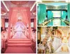Wedding Stage Decoratie 1m breed spiegel tapijt Shine Silver Tapijt Aisle Runner voor romantische gunstenfeest