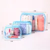 Sac cosmétique Transparent femmes sac de Maquillage organisateur PVC voyage sacs de lavage pochette à fermeture éclair organisateur Trousse Maquillage Femme193r