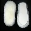 Ayakkabı Boyutu 35-45 için Kar Boots Kalın Ayakkabı Gerçek Kürk% 100 Kaşmir Koyun postu Yün Termal tabanlık Sıcak Soft için Unisex Tabanlık
