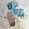エレガントな人工的な胡蝶蘭の花90 cm / 35 "縦の蝶の蘭の花束の家の飾りの結婚式の装飾8色の無料透視