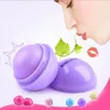 3D Lips Makijaż Piłka Szminka Nawilżająca Balsam Lip Balm Naturalna Roślina Kula 6 Kolory Pomada Owoce Ozdobliwie