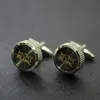 Round men cufflinks high quality garments accessory 2 pcs one lot free shipping