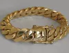 Solid 14k Gold Miami Heren Cubaanse Curb Link Armband 8 "Heavy 98.7 gram 12mm