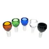Tigela de vidro redonda essencial com junta masculina de 14 mm/18 mm para bongos de vidro femininos