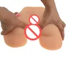 sex massager Réaliste Passionné Cul Poupée de Sexe Plein Silicone Amour Vagin et Anus Mâle Masturbateur Jouets + Oeuf Vibrant + Huile Lubrifiante