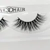 3D Mink Eyelashes Natural False Eyelashes Extensions 100% Hand Made Transparent Box Pack