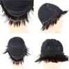 100 perruques à bob court-cort humain pour femmes noires Machine Full Fabriqué dentelle brésilienne Pixie coupée Indian Human Hairwigs Wigs1502400