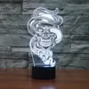 3d ilusão óptica engraçado fantasma gradientes coloridos toque acrílico luz da noite ação de graças dia das bruxas presente de natal 3d lamp272b