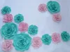 Frete grátis flor de papel bolha feita à mão/simulação rosa para decoração de festa de casamento adereços fotográficos 24 opções de cores