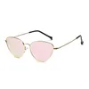 Nuevas gafas de sol con forma de ojo de gato para mujer, gafas de sol de diseñador de marca con forma de corazón reflectante de Metal para mujer, gafas de sol con espejo para hombre UV400