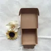 7.5X7.5x3CM Small Brown Kraft Paper Box Carton Packing Boxes for GIft Wedding Candy Phone Accessories