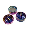 4 Layers Cool Colourful Zinc Alloy Metal Smoking Cigarette Herbal Grinder 50mm filter grinders 8523622