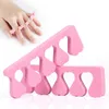 300 stks / partij Spons Manicure Pedicure Zacht nagelvorm Spacer Nail Art Finger Teen Separator Willekeurige Kleur