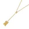 Hip Hop Schmuck Kristall Diamant Strass Gold gefüllt Jesus Stücke Anhänger Statement Halsketten Perlenkette für Herren Modeschmuck