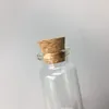 5 7 10 15 20 ml Wyczyść szkło Cork Butelka Miniaturowa szklana butelka fiolka z korkiem puste słoiki próbek małe