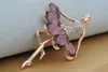 New popular beautiful wedding dancing girl brooch wholesale handmade rhinestone flower color skirt brooch brooches for wedding