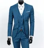 (jaqueta + colete + calça) New Spring masculino fit ajuste um negócio de três peças / macho bom vestido de noivo / homens blazers frete grátis