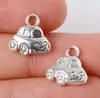 200 Pcs/lot alliage de Zinc Antique argent plaqué voiture breloques pendentifs résultats de bijoux pour collier bracelets 11*12mm