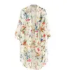 Dames T-shirt Dames Wholesale-Summer Sun Proof Cardigan Mode Vrouwen Chiffon Cover Up Kimono Jas Bading 2022 Y81