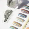 1g / caixa brilhante Laser Holographic prego Glitter poeira do arco-íris Chrome pigmento Manicure Pigmentos Decorações Nail Art