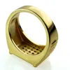 Storlek 8-15 Smycken Cz Man's 18kt Yellow Gold Fylld Ring Gift R194