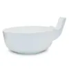 Creative Bowl with Cell Phone Holder for Mobile Phone Users White Black Melamine Bowl 2L Large Size Ramen Bowls Tableware ZA2668