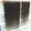 7a clip dritta nelle estensioni dei capelli umani peruviani dritti dritti clip di capelli umani nelle estensioni 10pcs/set 200 g per estensioni dei capelli neri