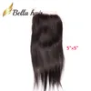 55 66 Closure Straight Lace Virgin Human Hair Brazilian Peruvian Indian Malaysian Bellahair6184033