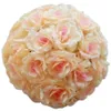 25 cm kunstmatige zijde rose Pomander bloem ballen bruiloft boeket huis decoratie ornament kussen bal hop