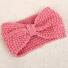 2017 neue Häkeln Gestrickte Stirnband Mit Bowknot Mehrfarbige Feste Turban Kopfbedeckungen Ohren Warme Hand Wrap Zubehör Für Frauen