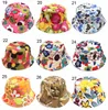 New 36 Models Children's Bucket Hats New Fashion Print Summer Sun Hat Colorful Patch Flat Caps