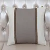 Classic Stripe Linen Cushion Cover Merry Christmas Pillow Case Cotton Sofa Chair Covers Decorative Cushion Lumbar support Pillow