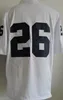 Mens Penn State Nittany Lions # 26 Saquon Barkley No Name Blu Navy Bianco College Football Stitched Ncaa Maglie economiche Adulto