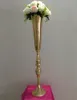 88 cm altura suporte de vela de metal de ouro suporte de vela peça central do casamento evento estrada levar vaso de flor prateleira de flores 12 pçs / lote