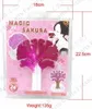 iWish Visual 2017 14x11cm Pink Big Grow Magic Paper Sakura Tree Magically Growing Trees Kit Japanese Desktop Cherry Blossom Kids Toys 100PCS