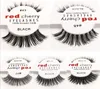 10 stilar Red Cherry False Eyelashes Fake Eye Lashes Lång och Vol A105